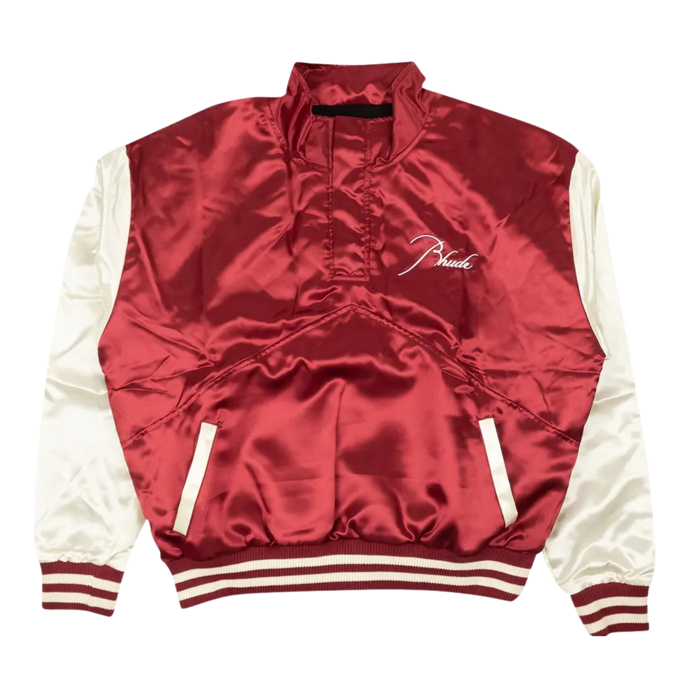 Jaqueta Rhude Embroidered Logo Burgundy