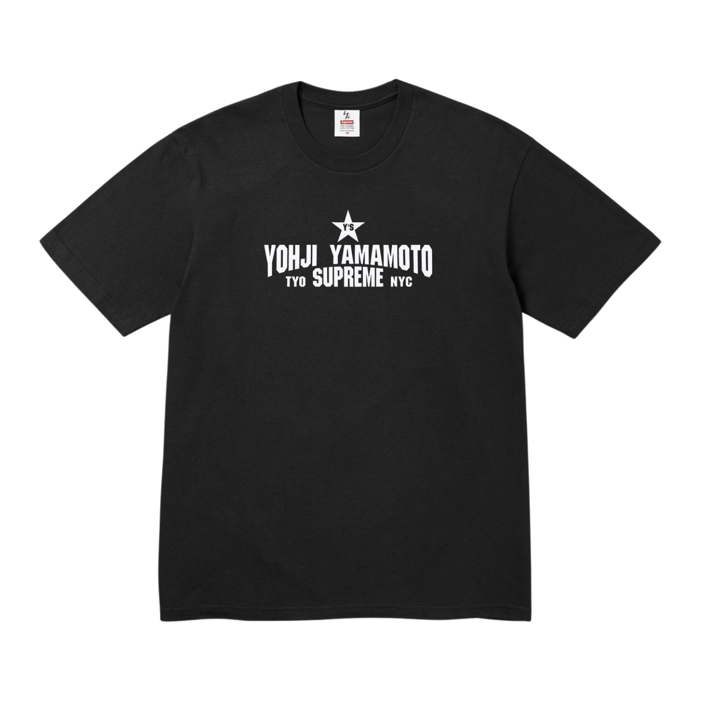 Camiseta Supreme Yohji Yamamoto Star Preta