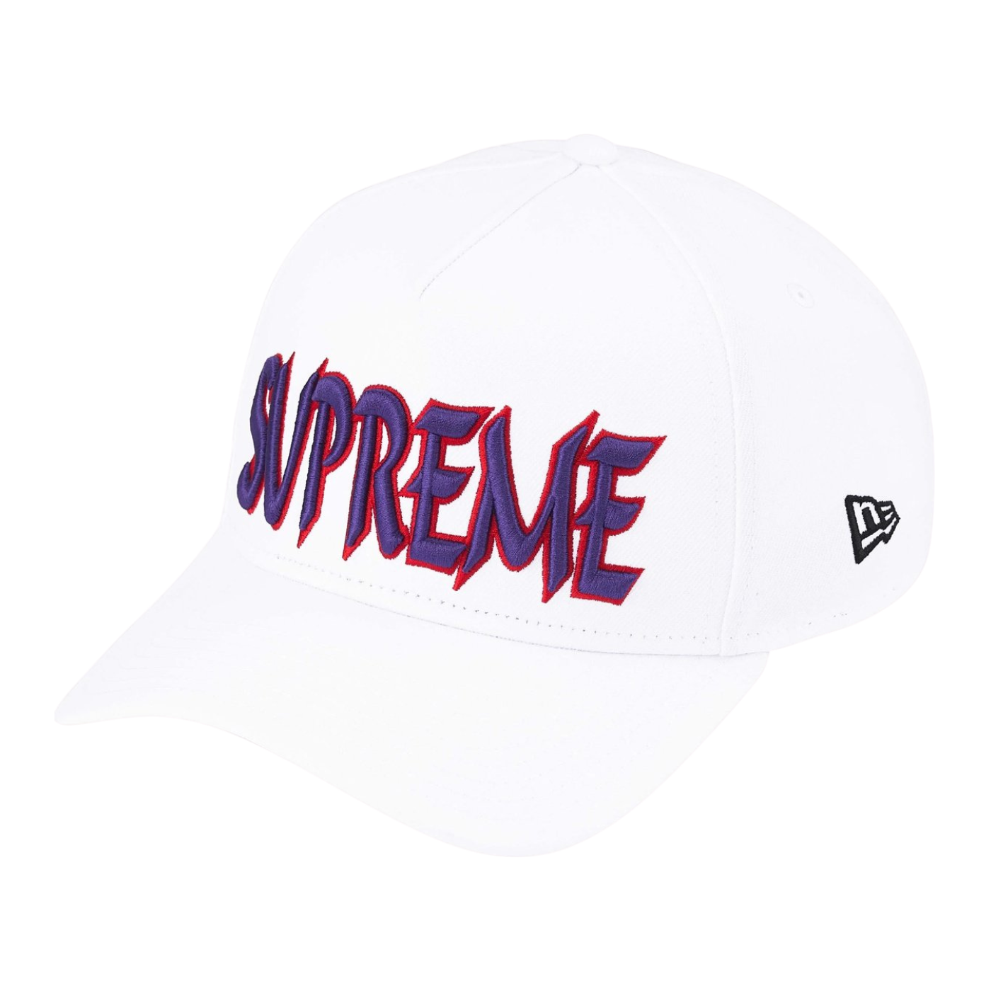 Boné Supreme Sharp Spellout New Era Branco