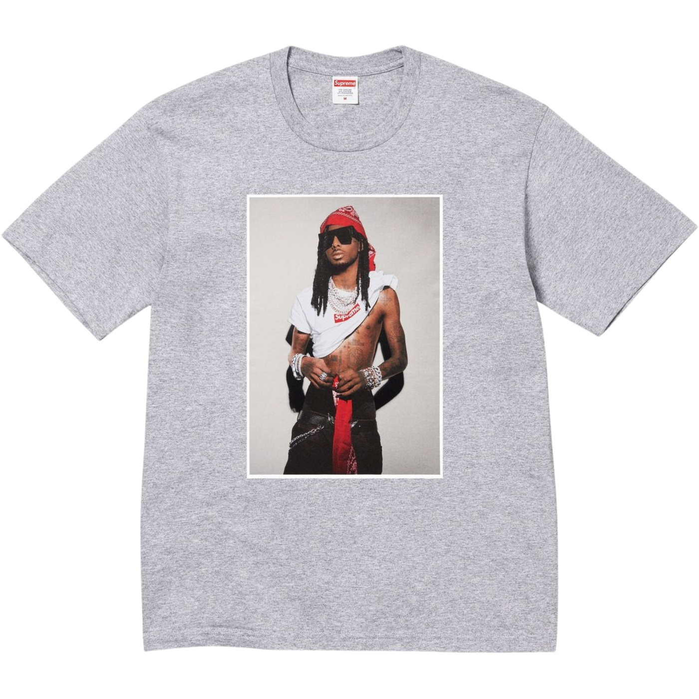 Camiseta Supreme x Playboi Carti Cinza