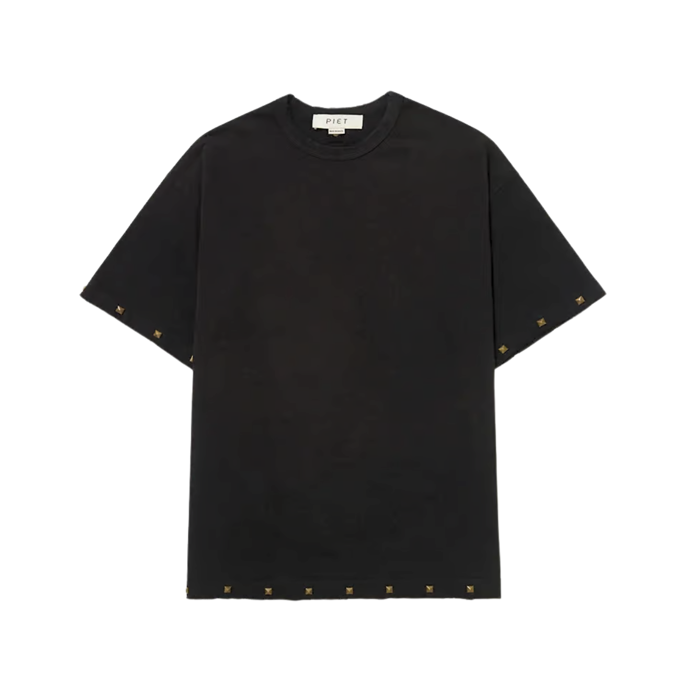 Camiseta Piet Studed Sun Faded Preta