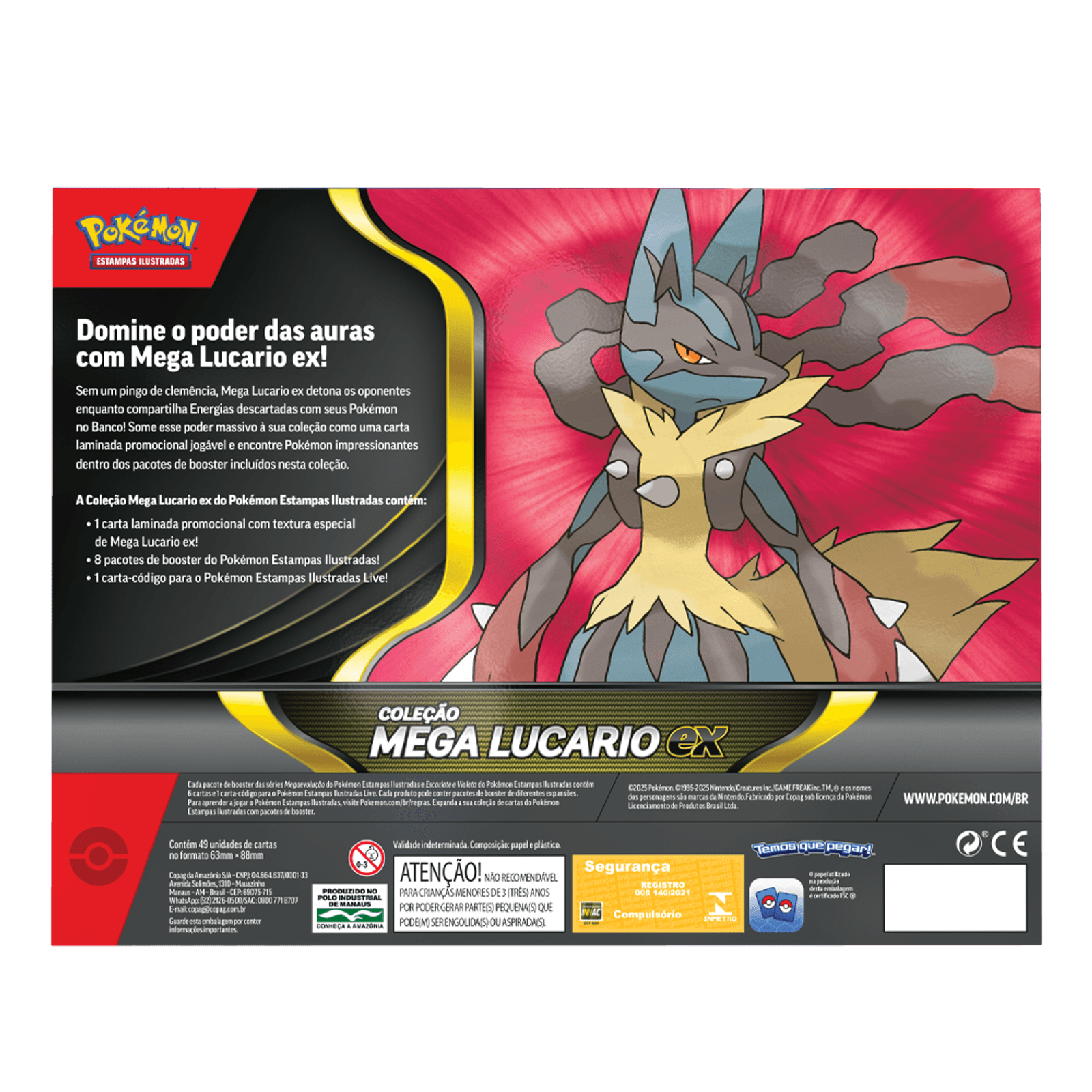 Box Pokémon Mega Lucario EX Mega Evolução